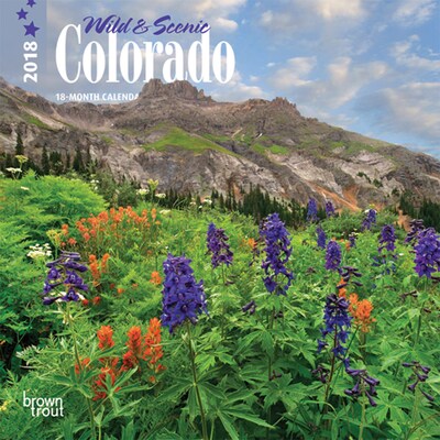 Colorado, Wild & Scenic 2018 7 x 7 Inch Monthly Mini Wall Calendar