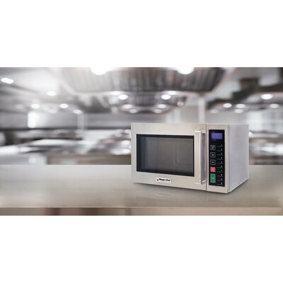 Magic Chef .9 Cubic-ft Commercial Microwave, Silver (MCCM910ST)