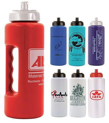 Custom Grip Bottle With Push N Pull Cap 32 oz