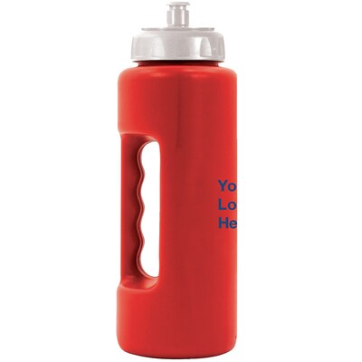 Custom Grip Bottle With Push N Pull Cap 32 oz