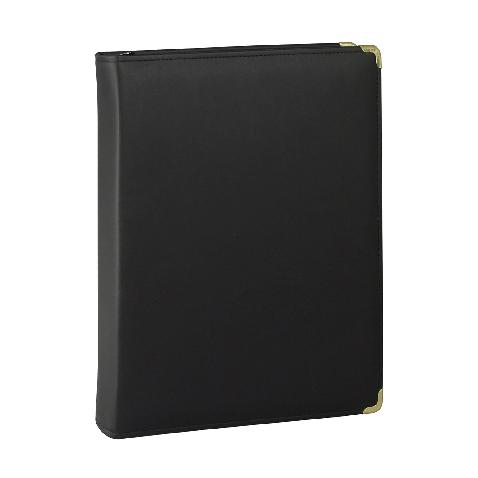 Samsill Classic Collection Vinyl Padfolio, Black (15250)