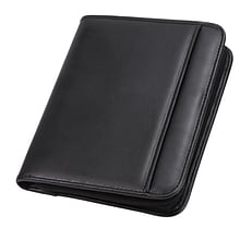 Samsill Professional Junior Leather Portfolio Case, Black Napa (70821)