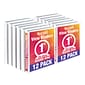 Samsill 1" 3-Ring View Binders, White, 12/Pack (I008537C)