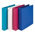 Samsill Fashion 1 1/2 3-Ring Binders, Assorted Colors, 4/Pack (MP21598)