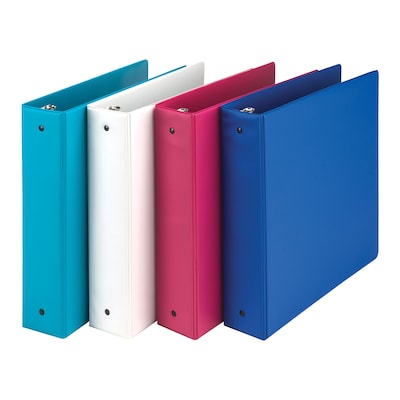 Samsill Fashion 2 3-Ring Fashion Binders, Assorted, 4/Pack (MP21698)