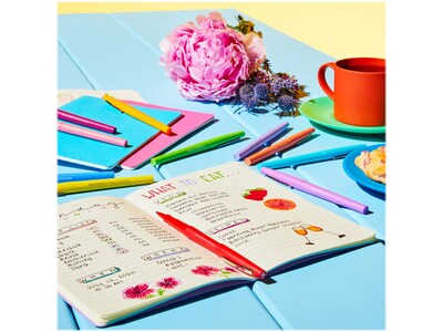 Paper Mate Sunday Brunch Scented Flair Pen, Medium Point, Assorted Ink, 6/Pack (2125407)