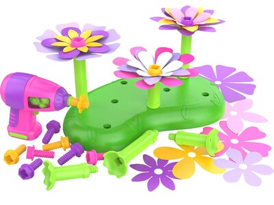 Educational Insights Design & Drill STEM Garden, 6.5 x 7.5 x 1.45, Assorted Colors (4143)