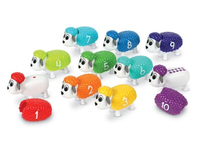 Learning Resources Snap-n-Learn Counting Sheep, 5.4 x 4.5 x 0.85, Assorted Colors (LER6712)