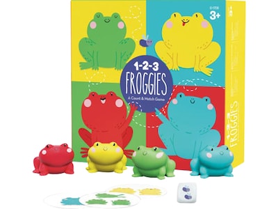 Educational Insights 1-2-3 Froggies, 8 x 5.2 x 0.75, Assorted Colors (1709)