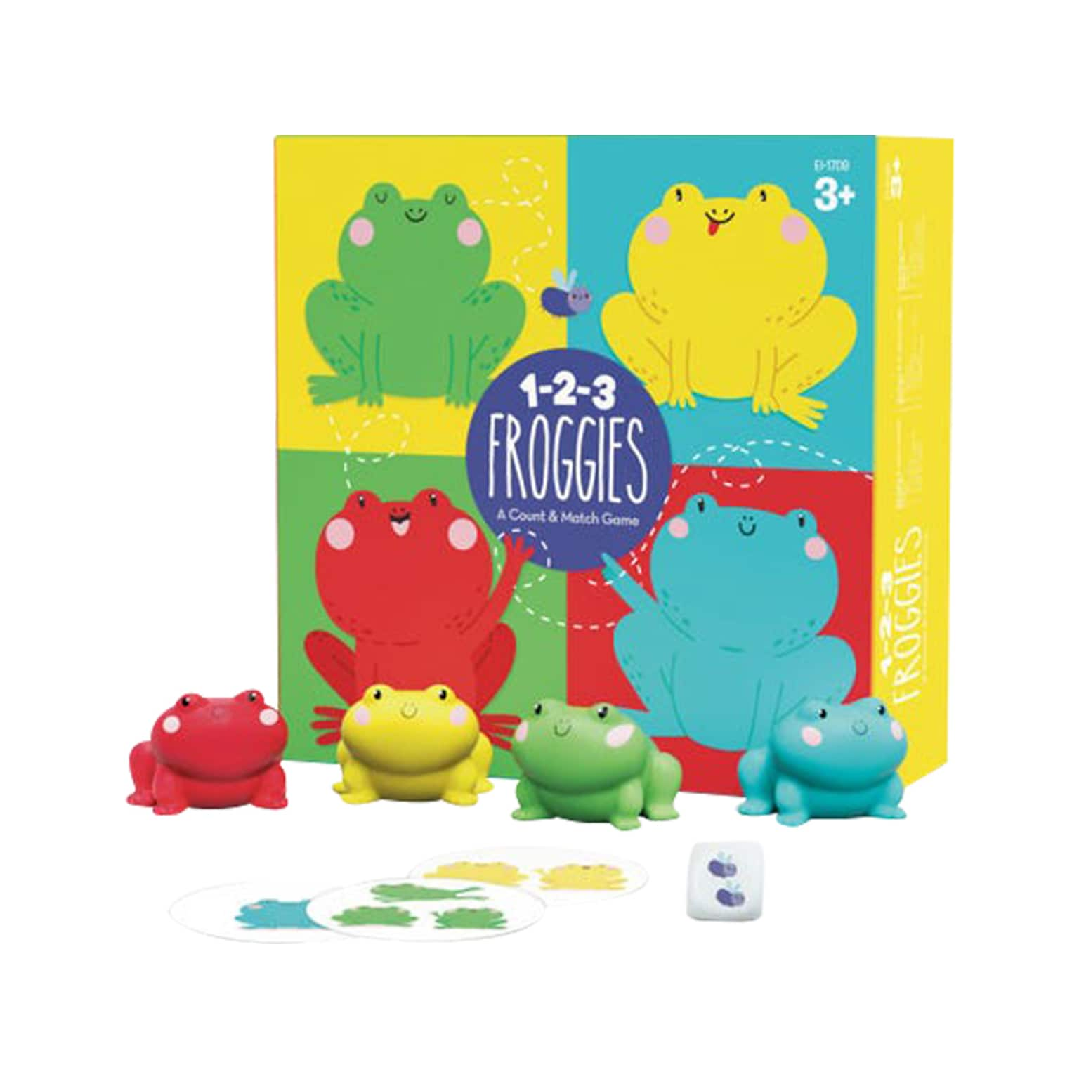 Educational Insights 1-2-3 Froggies, 8 x 5.2 x 0.75, Assorted Colors (1709)