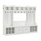 kathy ireland® Home by Bush Furniture Woodland 69" Full Entryway Storage Set with 10 Shelves, White Ash (WDL013WAS)