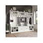 kathy ireland® Home by Bush Furniture Woodland 69 Full Entryway Storage Set with 10 Shelves, White