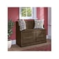 kathy ireland® Home by Bush Furniture Woodland 32" Entryway Bench with Doors, Ash Brown (WDL005ABR)