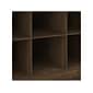 Bush Furniture Woodland 24W Hall Tree and Small Shoe Bench with Shelves, Ash Brown (WDL008ABR)