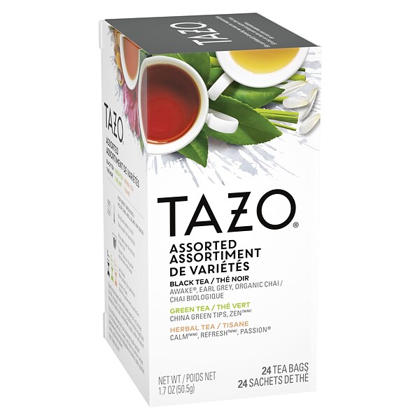Tazo Assorted Tea Bags, 24/Box (TJL20200)
