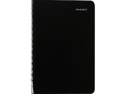 2022 AT-A-GLANCE 5 x 8 Daily Planner, DayMinder, Black (SK46-00-22)