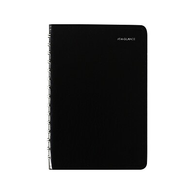 2022 AT-A-GLANCE 5 x 8 Daily Planner, DayMinder, Black (SK46-00-22)