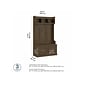 Bush Furniture Woodland 40W Hall Tree and Shoe Storage Bench with Doors, Ash Brown (WDL001ABR)