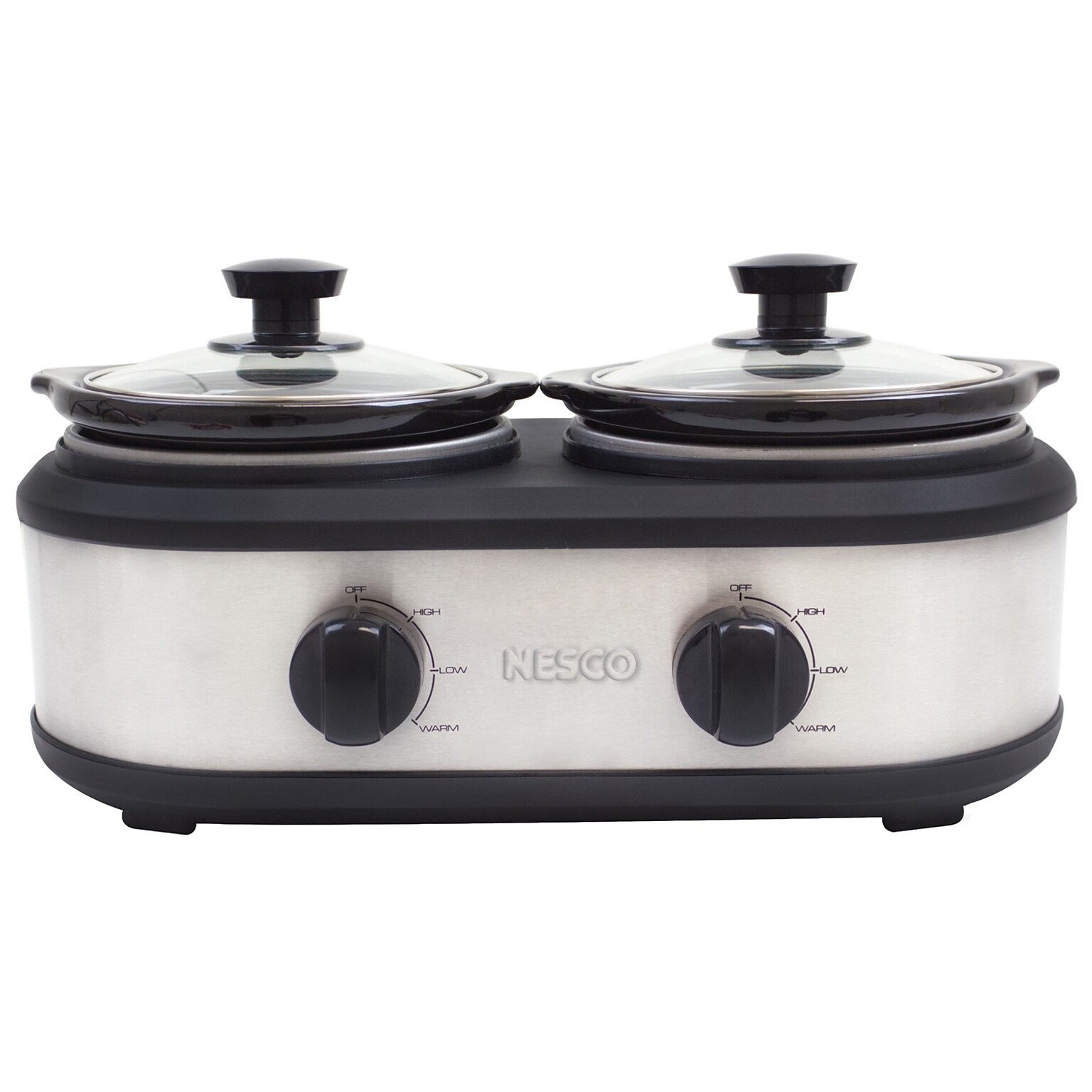 Nesco 2.5 Qt. Dual Serving Station, Silver (SC-1DSS)