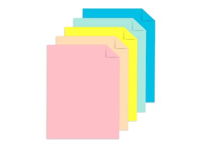 Astrobrights Sprinkle 8.5 x 11 Color Copy Paper, 24 lbs., Assorted Colors, 300 Sheets/Pack (94000)