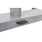 Luxor Adjustable Gray Steel Student Desk 29"-43.5"H (STUDENT-P)