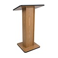 Amplivox 45H Elite Lectern Non-Sound, Oak Finish (W355-OK)