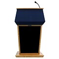 Amplivox 56H Patriot Plus Adjustable Height Lectern with Sound System, Oak Finish (SS3045A-OK)