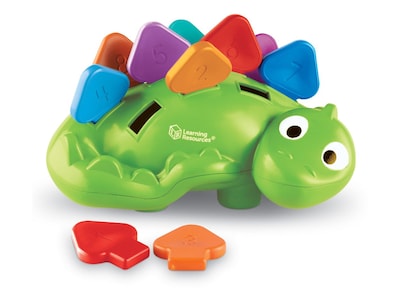 Learning Resources Steggy the Fine Motor Dino, 3.45"H x 6.5"W x 0.7"D, Multicolor (LER9091)