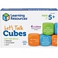 Learning Resources Let's Talk! Cubes, Assorted Colors, 6/Pack (LER6369)