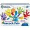 Learning Resources Fine Motor Peacock Pals, Assorted Colors, 5/Pack (LER9095)