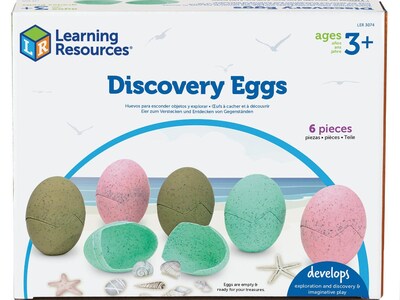 Learning Resources Discovery Eggs, 7 x 7.3 x 0.5, Assorted Colors (LER3074)