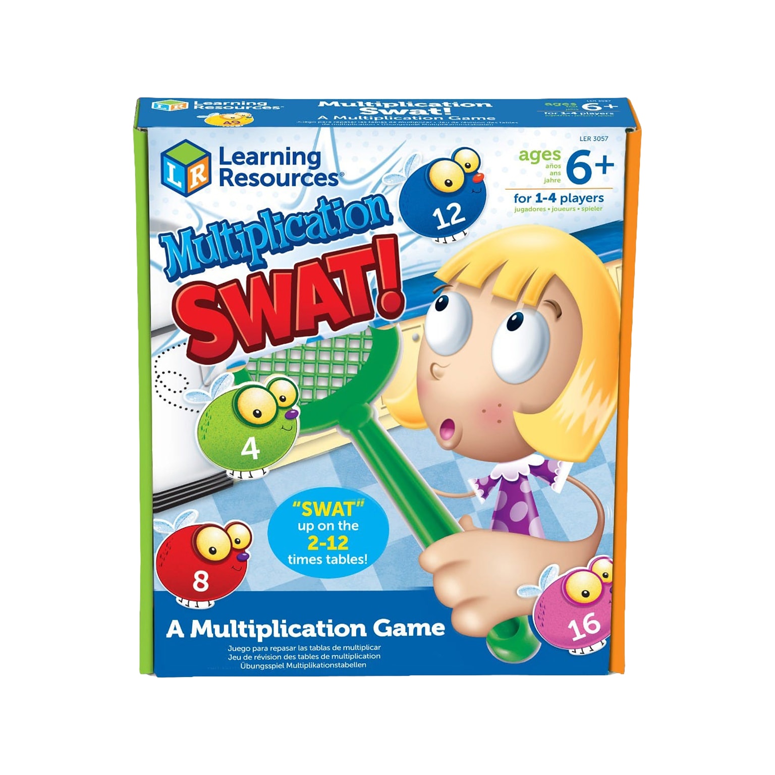 Learning Resources Multiplication Swat, 10 x 7.8 x 1.8, Assorted Colors (LER3057)