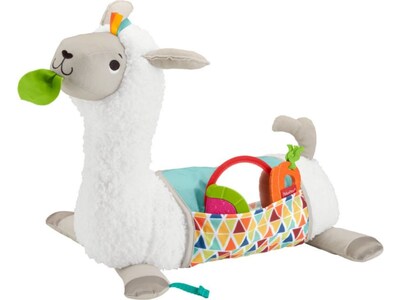 Fisher-Price Grow-with-Me Tummy Time Llama, White (FXC36)