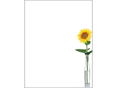 Great Papers! Sunflower Day Everyday Letterhead, White, 80/Pack (2020148)