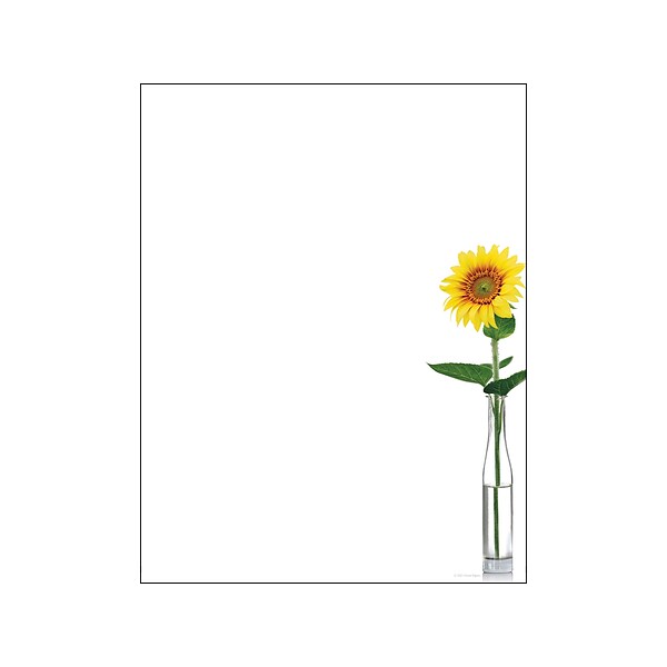 Great Papers! Sunflower Day Everyday Letterhead, White, 80/Pack (2020148)