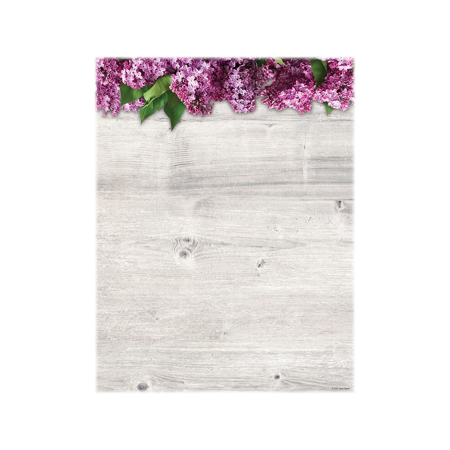 Great Papers! Lovely Lilac Everyday Letterhead, Gray, 80/Pack (2020146)