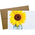 Great Papers! Brighter Days Smooth Personal Notecard, White/Yellow, 50/Pack (2020151)