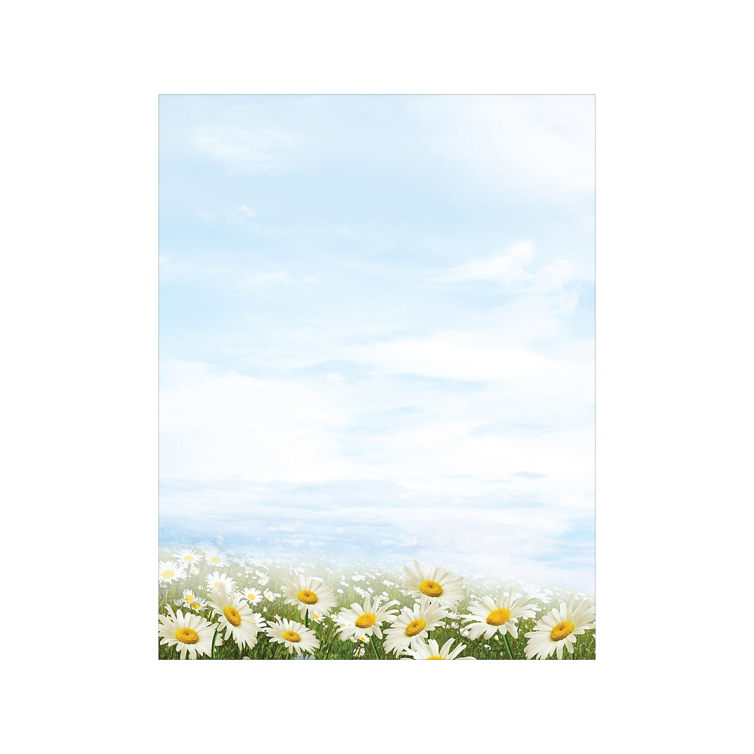 Great Papers! Daisy Day Everyday Letterhead, Multicolor, 80/Pack (2020145)