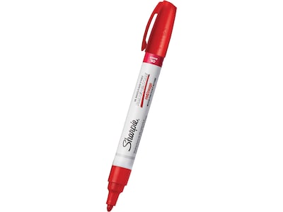 Sharpie Oil-Based Paint Marker, Medium Tip, Red, Dozen (2107613)