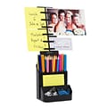 Note Tower 5-Compartment Plastic Pencil Holder, Black (NTR550-1)