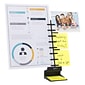 NoteTower Desktop Pro Plastic Document Stand with Teeth & Guide Bar, Black (NTR300-1)