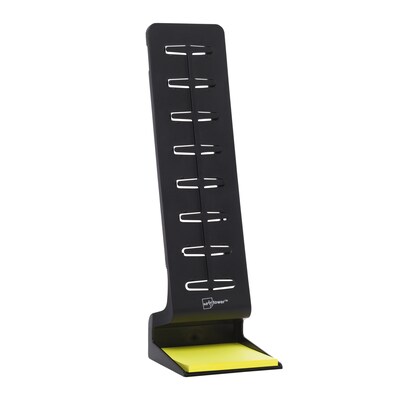 NoteTower Desktop Pro Plastic Document Stand with Teeth & Guide Bar, Black (NTR300-1)