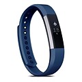 Zodaca For Fitbit Alta, Large L Size TPU Rubber Wristband Replacement Sports Watch Wrist Band Strap w/ Clasp, Navy