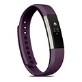 Zodaca For Fitbit Alta, Small S Size TPU Rubber Wristband Replacement Sports Watch Wrist Band Strap w/ Clasp, Purple