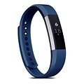 Zodaca For Fitbit Alta, Small S Size TPU Rubber Wristband Replacement Sports Watch Wrist Band Strap w/ Clasp, Navy