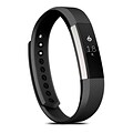 Zodaca For Fitbit Alta, Small S Size TPU Rubber Wristband Replacement Sports Watch Wrist Band Strap w/ Clasp, Black