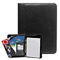 Natico Black Faux Leather Portfolio, Zipper, 13H x 10W (60-PF-39)