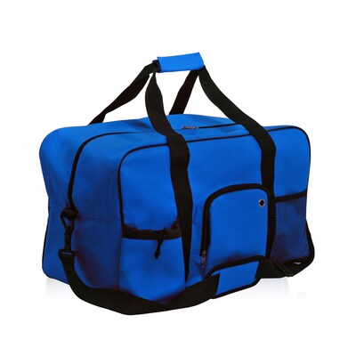 Natico Blue Polyester Travel Duffel Bag (60-DB-01BL)
