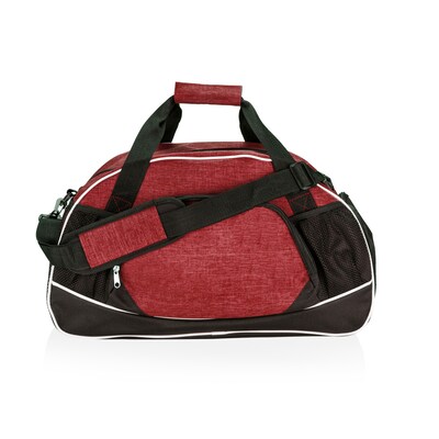 Natico Burgundy and Black Polyester All Sport Duffel Bag (60-DB-18BU)