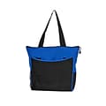 Natico Blue and Black Polyester Carry All Tote (60-TT-07BL)